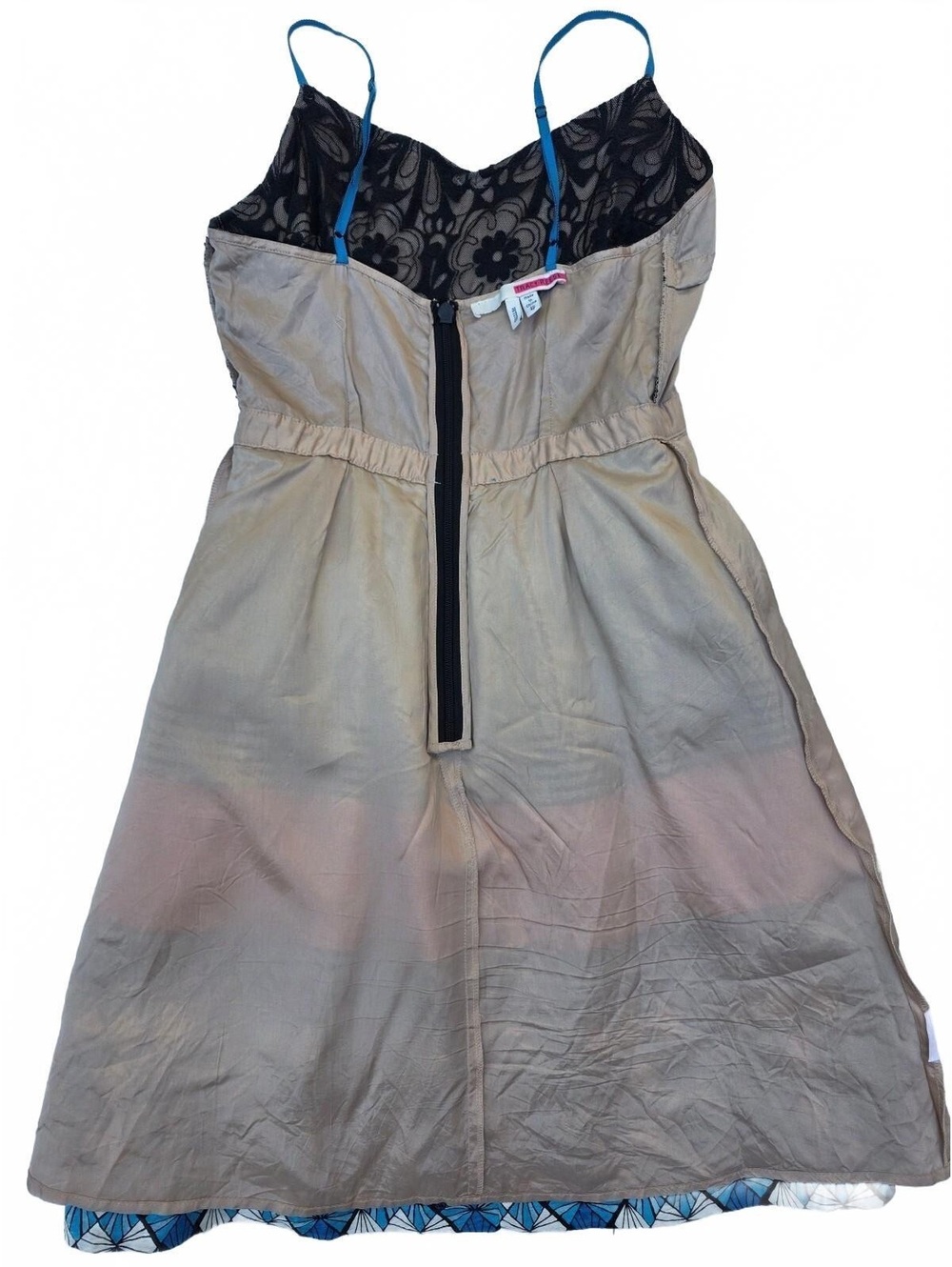 Tracy Reese Anthropologie Silk Linen Lace Colorblock Sundress Multi 4P - Picture 15 of 15